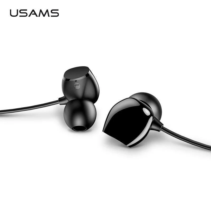 USAMS 3.5mm Hochwertige In-Ear-TPE-Kopfhörer Hifi-Ohrhörer Bass-Stereo-Headset inear Smart Wired-Ohrhörer-Mikrofon EP-28