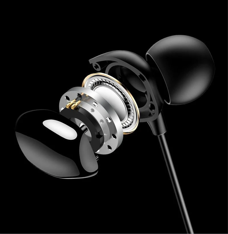 USAMS 3.5mm Hochwertige In-Ear-TPE-Kopfhörer Hifi-Ohrhörer Bass-Stereo-Headset inear Smart Wired-Ohrhörer-Mikrofon EP-28