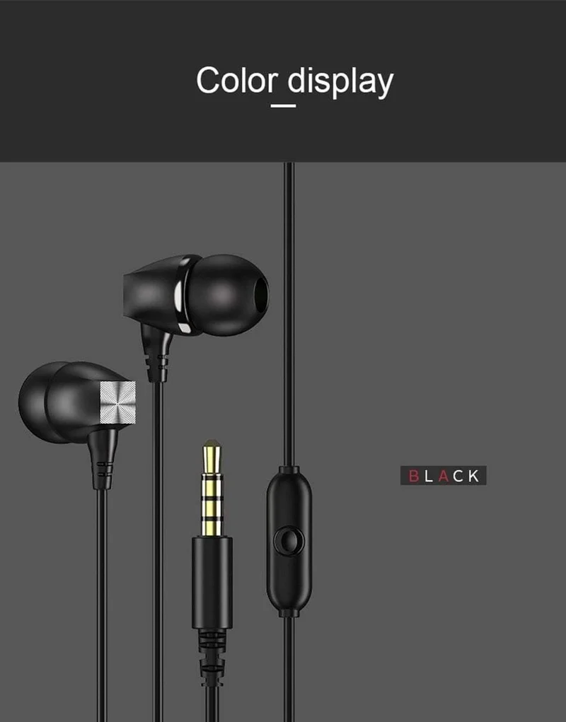 USAMS In-Ear-Ohrhörer 3D Stereo 3.5mm Hochwertige Ohrhörer Ohrhörer Bass-Ohrhörer Wired 1.2m im Ohr-Headset mit Mikrofon