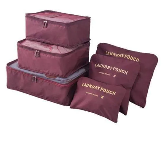 6PCS Männer und Frauen Reisetasche Kleidung Unterwäsche Bh Verpackung Cube Gepäck Organizer Beutel Familie Closet Divider Organizer Taschen