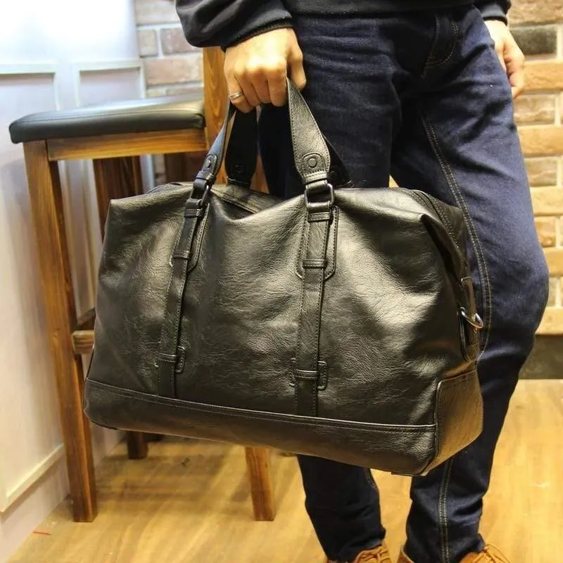 Männer Reisetaschen Markengepäck Wasserdichte Koffer Reisetasche Große Kapazität Taschen lässig Hochleistungs-Lederhandtasche