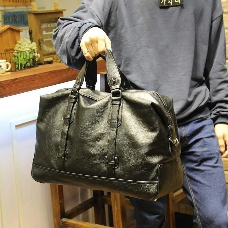 Männer Reisetaschen Markengepäck Wasserdichte Koffer Reisetasche Große Kapazität Taschen lässig Hochleistungs-Lederhandtasche