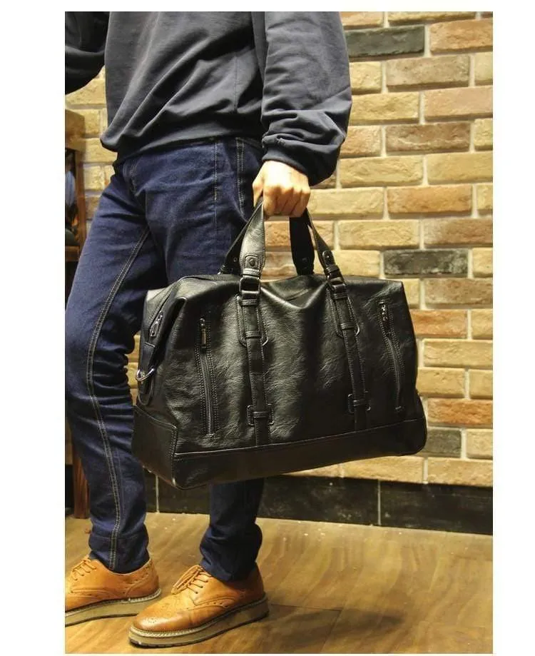 Männer Reisetaschen Markengepäck Wasserdichte Koffer Reisetasche Große Kapazität Taschen lässig Hochleistungs-Lederhandtasche