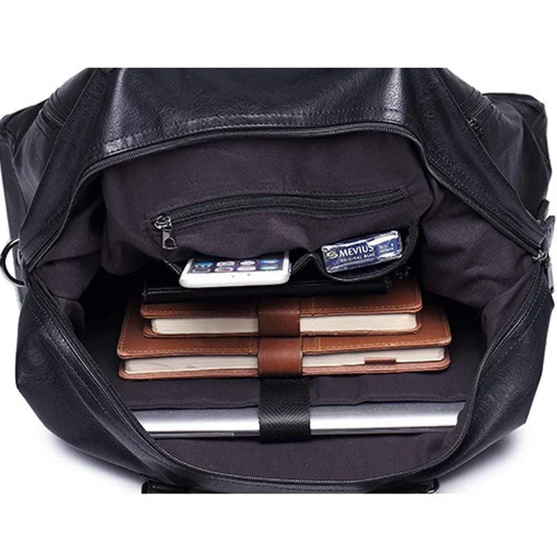 Männer Reisetaschen Markengepäck Wasserdichte Koffer Reisetasche Große Kapazität Taschen lässig Hochleistungs-Lederhandtasche