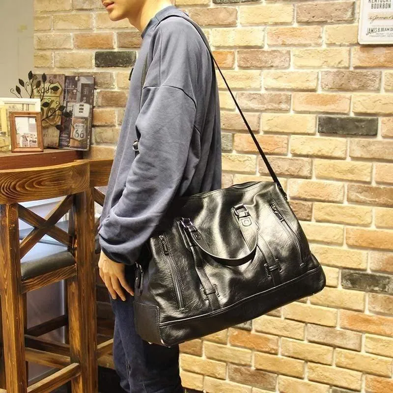 Männer Reisetaschen Markengepäck Wasserdichte Koffer Reisetasche Große Kapazität Taschen lässig Hochleistungs-Lederhandtasche