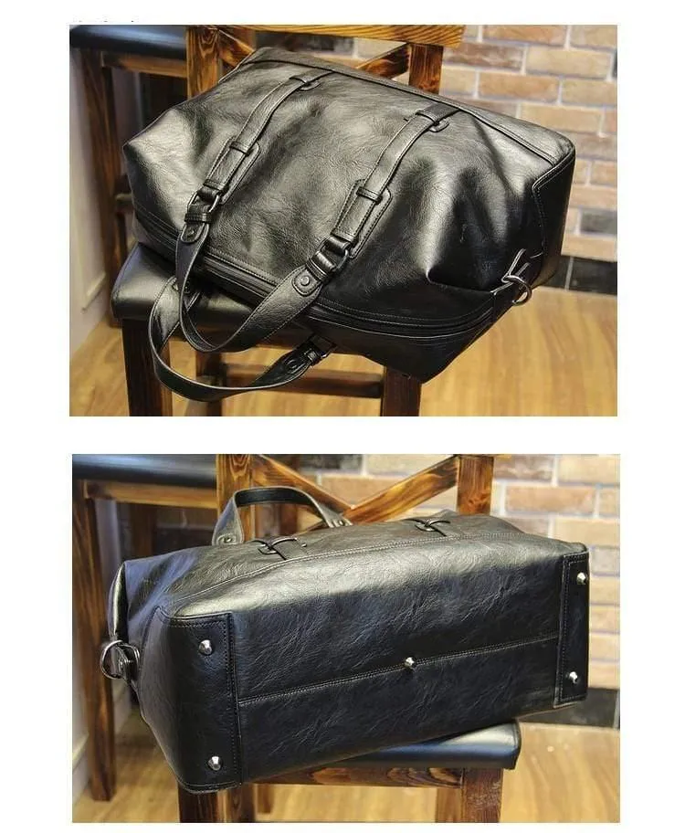 Männer Reisetaschen Markengepäck Wasserdichte Koffer Reisetasche Große Kapazität Taschen lässig Hochleistungs-Lederhandtasche