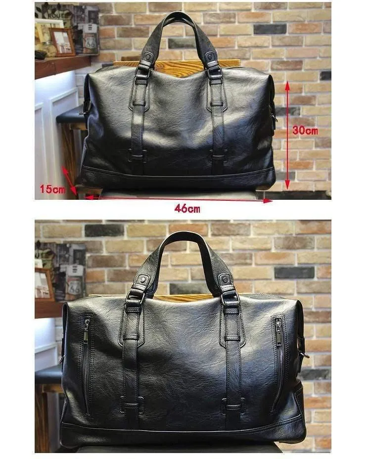 Männer Reisetaschen Markengepäck Wasserdichte Koffer Reisetasche Große Kapazität Taschen lässig Hochleistungs-Lederhandtasche