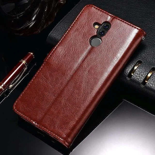 TOMKAS Luruxy Flip Fall für Huawei Mate 20 Lite 360 ​​Schützen Brieftasche Telefon Zurück Abdeckung Silikon + Leder Fall für Huawei Mate 20 Lite