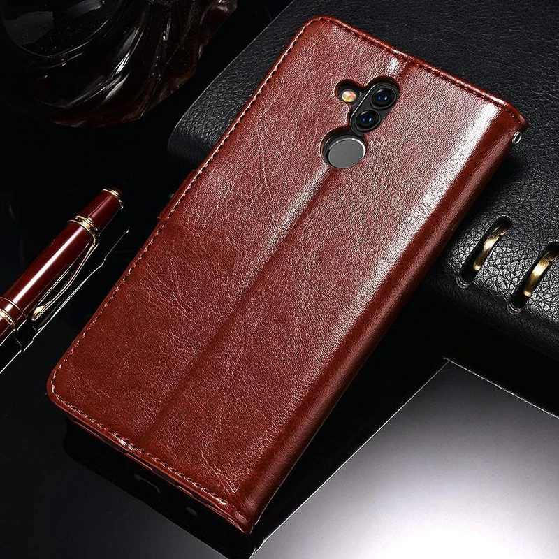 TOMKAS Luruxy Flip Fall für Huawei Mate 20 Lite 360 ​​Schützen Brieftasche Telefon Zurück Abdeckung Silikon + Leder Fall für Huawei Mate 20 Lite