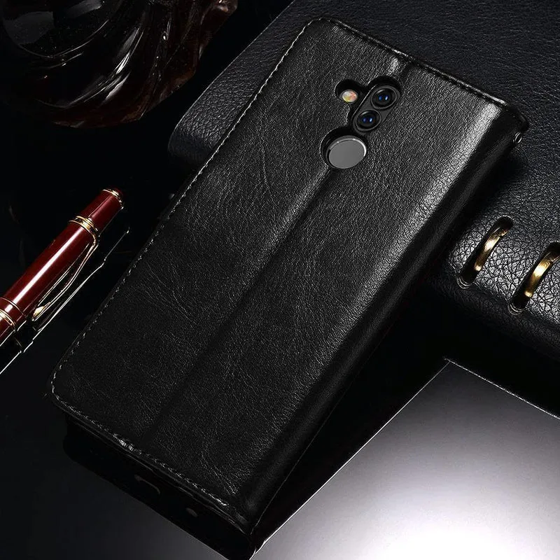 TOMKAS Luruxy Flip Fall für Huawei Mate 20 Lite 360 ​​Schützen Brieftasche Telefon Zurück Abdeckung Silikon + Leder Fall für Huawei Mate 20 Lite