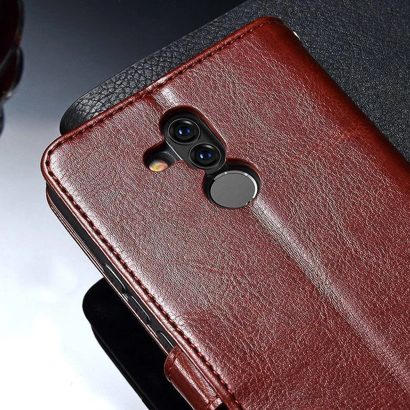 TOMKAS Luruxy Flip Fall für Huawei Mate 20 Lite 360 ​​Schützen Brieftasche Telefon Zurück Abdeckung Silikon + Leder Fall für Huawei Mate 20 Lite