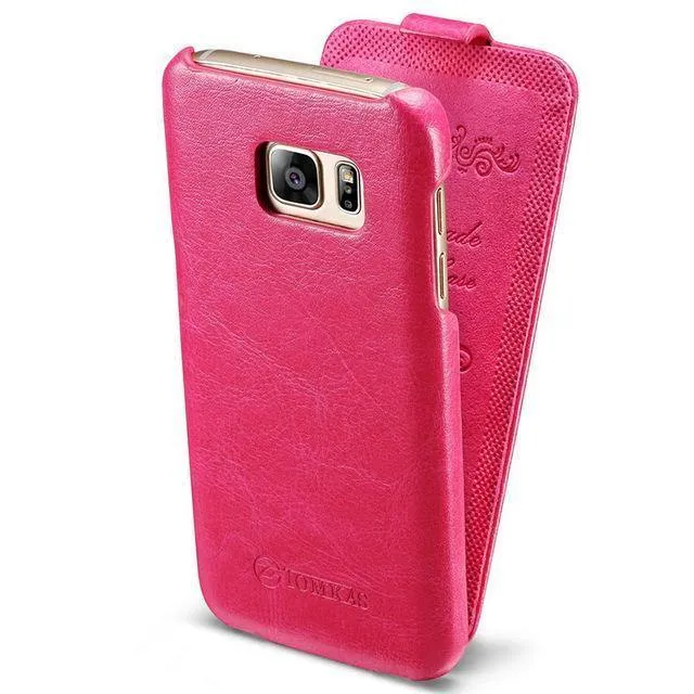 Tomkas Ledertasche für Samsung Galaxy S6 G9200 Retro Handytasche Flip Cover für Samsung Galaxy S6 Edge Hüllen Luxus Coque