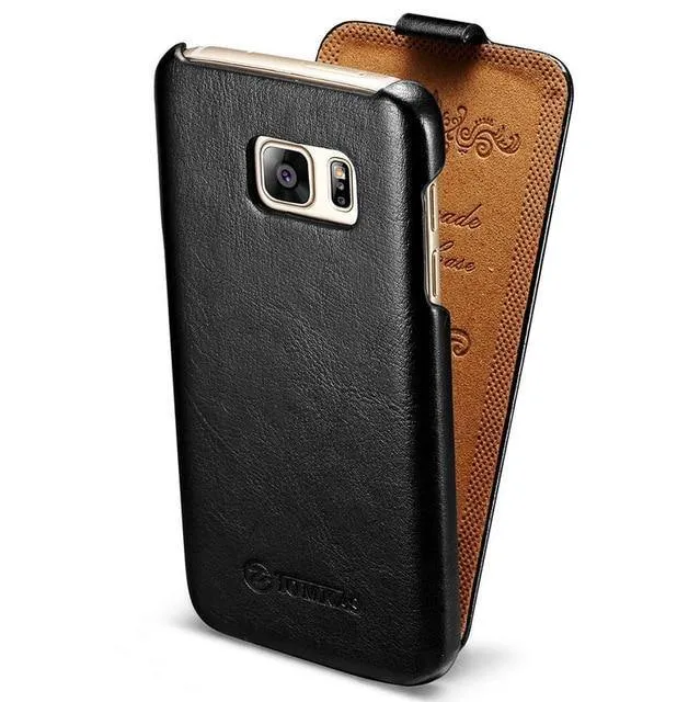 Tomkas Ledertasche für Samsung Galaxy S6 G9200 Retro Handytasche Flip Cover für Samsung Galaxy S6 Edge Hüllen Luxus Coque