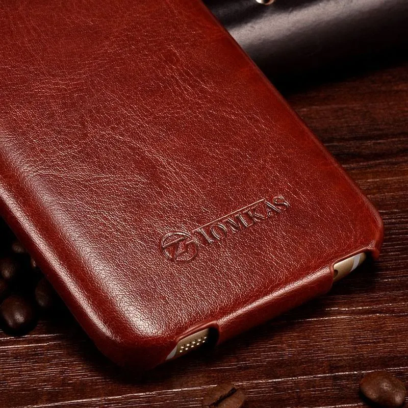 Tomkas Ledertasche für Samsung Galaxy S6 G9200 Retro Handytasche Flip Cover für Samsung Galaxy S6 Edge Hüllen Luxus Coque