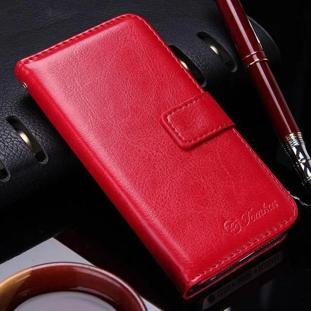 Brieftasche Ledertasche für Apple iPhone 5S 5 SE Luxus Flip Coque Handytasche Hülle Für iPhone 5s Hüllen Fundas TOMKAS Marke