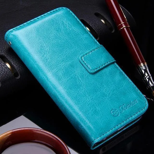 Brieftasche Ledertasche für Apple iPhone 5S 5 SE Luxus Flip Coque Handytasche Hülle Für iPhone 5s Hüllen Fundas TOMKAS Marke