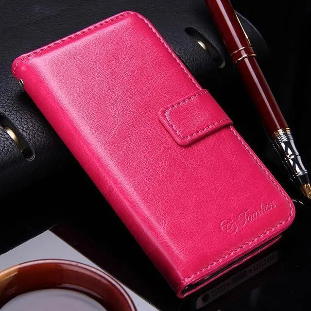 Brieftasche Ledertasche für Apple iPhone 5S 5 SE Luxus Flip Coque Handytasche Hülle Für iPhone 5s Hüllen Fundas TOMKAS Marke