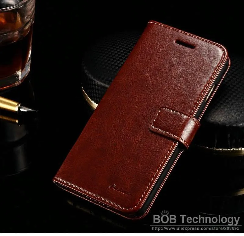 Brieftasche Ledertasche für iPhone 6 6S Plus Luxus Coque Cover für iPhone 6 S 6S Plus Handyhüllen mit Kartensteckplatz TOMKAS Marke