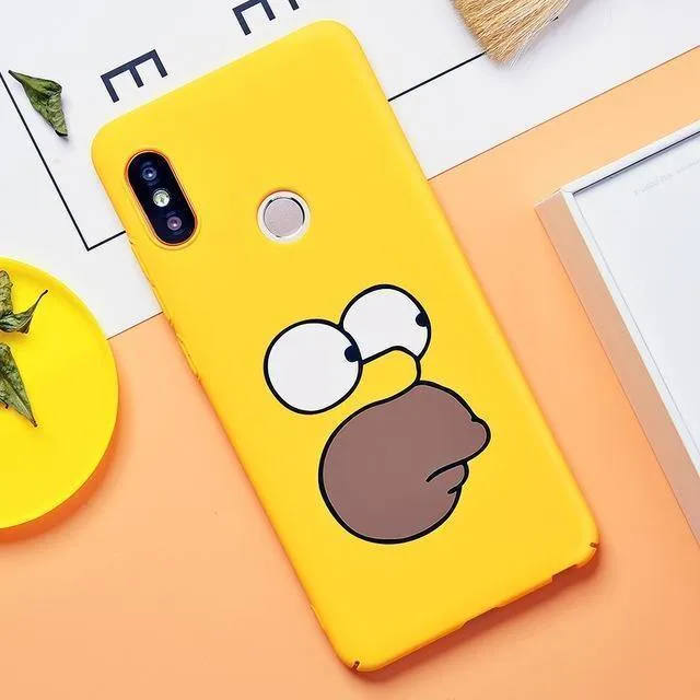 TOMKAS Niedliche Cartoon-Hülle für Xiaomi Redmi Note 5, Telefonhülle für Xiaomi Redmi 4X 5 Plus, Hüllen Mi A1, Rückseite, Lustige Nackte Banane