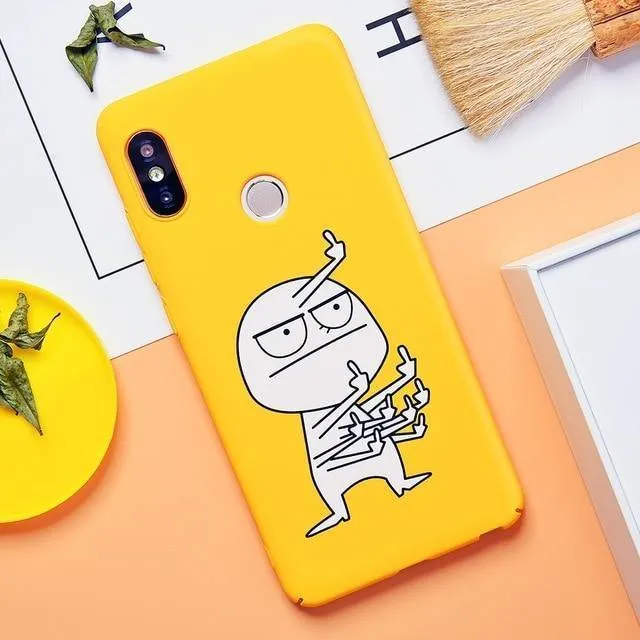 TOMKAS Niedliche Cartoon-Hülle für Xiaomi Redmi Note 5, Telefonhülle für Xiaomi Redmi 4X 5 Plus, Hüllen Mi A1, Rückseite, Lustige Nackte Banane