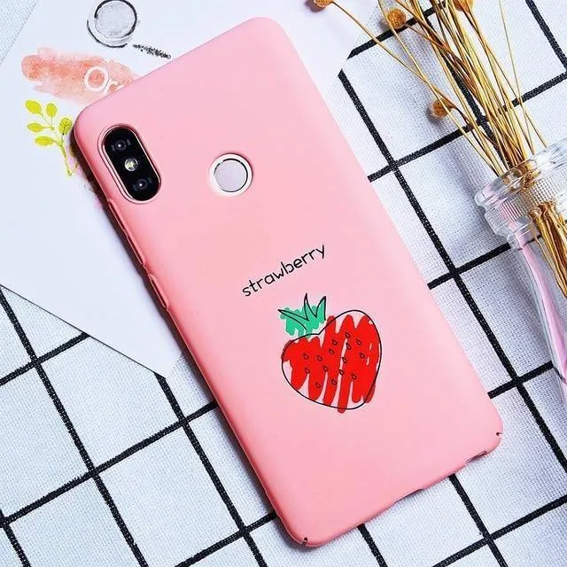TOMKAS Niedliche Cartoon-Hülle für Xiaomi Redmi Note 5, Telefonhülle für Xiaomi Redmi 4X 5 Plus, Hüllen Mi A1, Rückseite, Lustige Nackte Banane