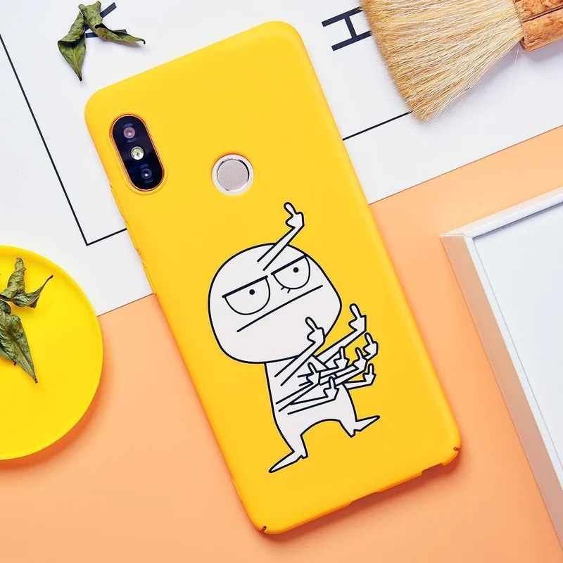 TOMKAS Niedliche Cartoon-Hülle für Xiaomi Redmi Note 5, Telefonhülle für Xiaomi Redmi 4X 5 Plus, Hüllen Mi A1, Rückseite, Lustige Nackte Banane