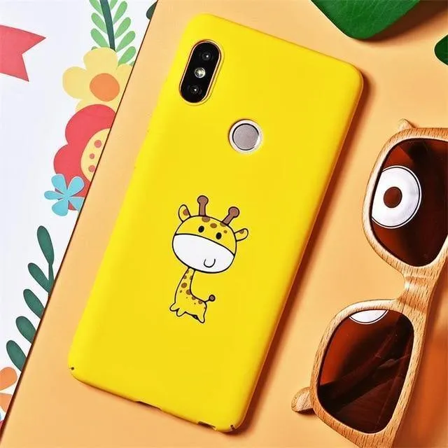 TOMKAS Niedliche Cartoon-Hülle für Xiaomi Redmi Note 5, Telefonhülle für Xiaomi Redmi 4X 5 Plus, Hüllen Mi A1, Rückseite, Lustige Nackte Banane