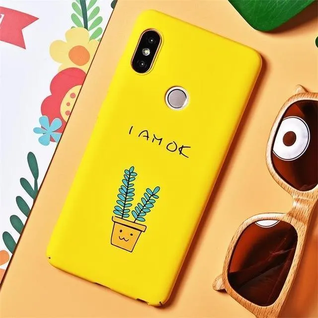 TOMKAS Niedliche Cartoon-Hülle für Xiaomi Redmi Note 5, Telefonhülle für Xiaomi Redmi 4X 5 Plus, Hüllen Mi A1, Rückseite, Lustige Nackte Banane