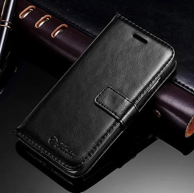 TOMKAS Hülle für iPhone 7 8 Plus PU Leder Brieftasche Stil Ständer Business Handytaschen Hüllen für iPhone X 8 7 Plus 6 Plus Hülle