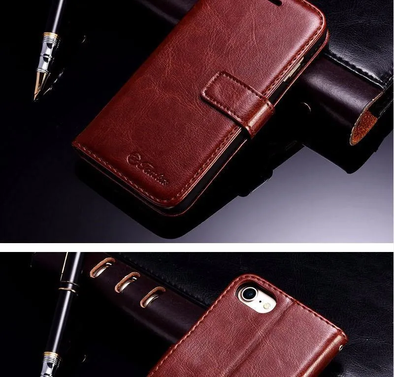 TOMKAS Hülle für iPhone 7 8 Plus PU Leder Brieftasche Stil Ständer Business Handytaschen Hüllen für iPhone X 8 7 Plus 6 Plus Hülle