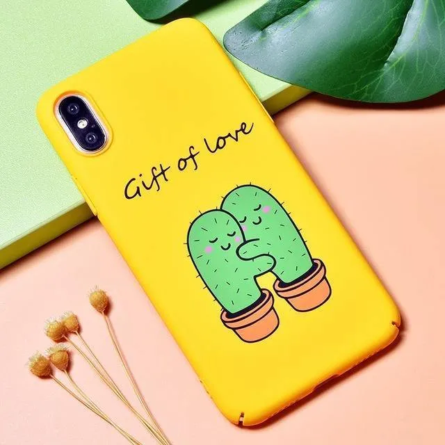 TOMKAS BOSS Lustige Hülle für iPhone X Xs 7 8 Plus Luxus Niedliche Cartoon Harte Rückseitige Abdeckung Telefonhülle für iPhone 6 S 6s Plus Coque