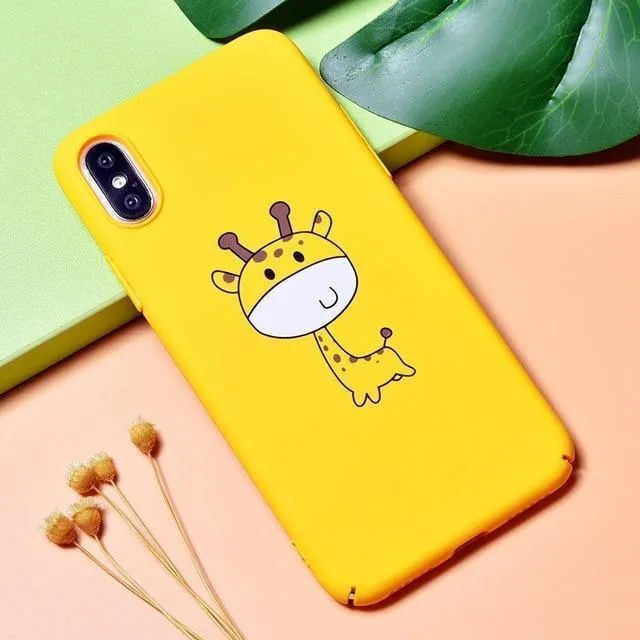 TOMKAS BOSS Lustige Hülle für iPhone X Xs 7 8 Plus Luxus Niedliche Cartoon Harte Rückseitige Abdeckung Telefonhülle für iPhone 6 S 6s Plus Coque