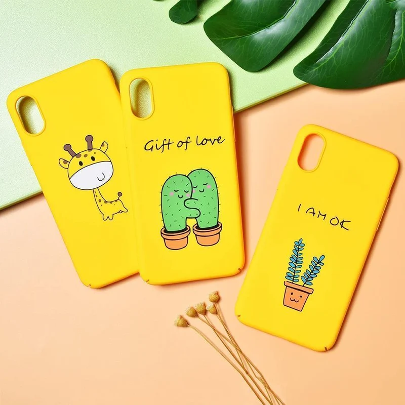 TOMKAS BOSS Lustige Hülle für iPhone X Xs 7 8 Plus Luxus Niedliche Cartoon Harte Rückseitige Abdeckung Telefonhülle für iPhone 6 S 6s Plus Coque