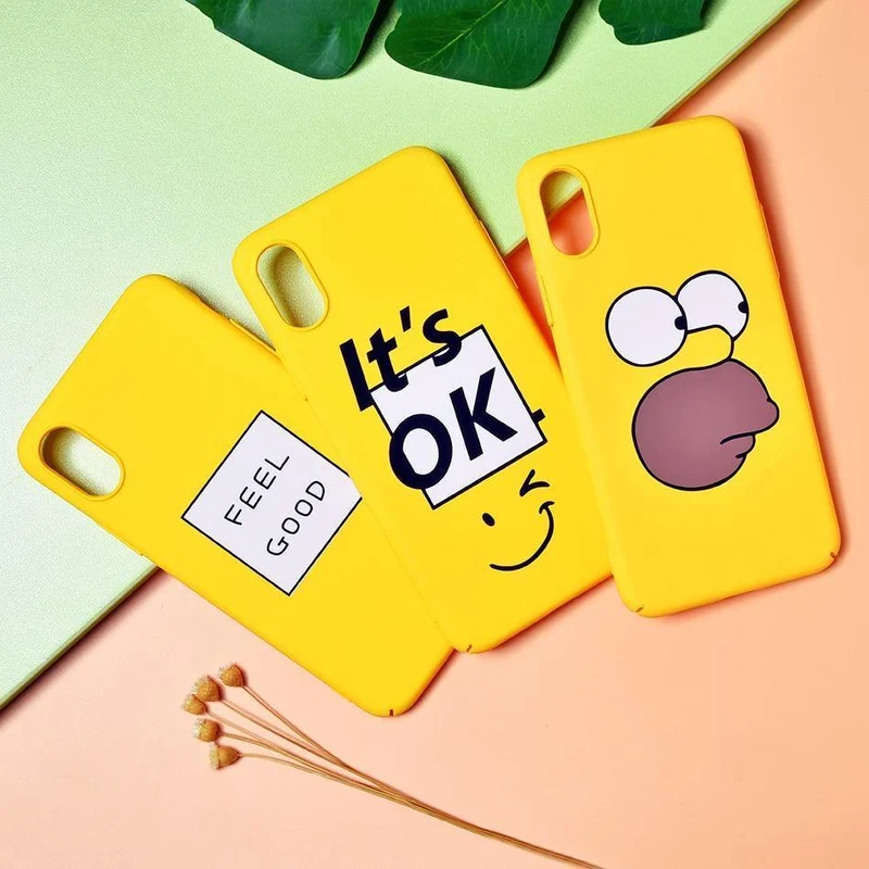 TOMKAS BOSS Lustige Hülle für iPhone X Xs 7 8 Plus Luxus Niedliche Cartoon Harte Rückseitige Abdeckung Telefonhülle für iPhone 6 S 6s Plus Coque