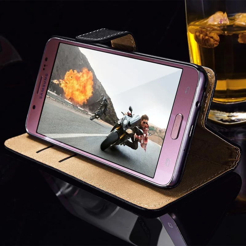 TOMKAS Flip Leder Fall für Samsung Galaxy J5 2016 A7 2016 A710 Brieftasche Buch Telefon Zurück Abdeckung Fall für Samsung Galaxy hinweis 7 8