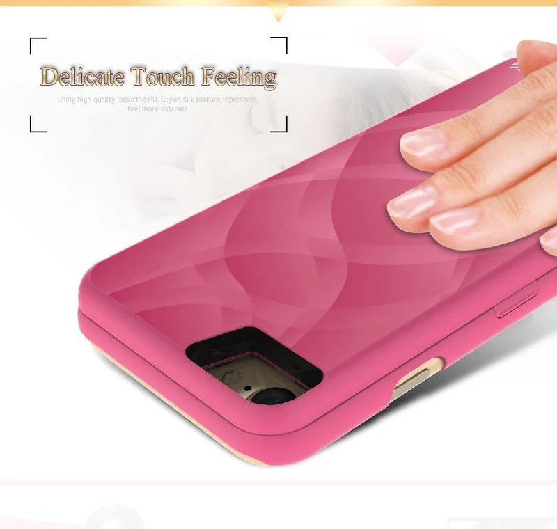 FLOVEME Spiegelhülle für iPhone 6 6s 7 Plus XS MAX XR Brieftasche + Kartensteckplatz-Abdeckung Make-up-Telefonhüllen für Apple iPhone 8X7 Plus Coque