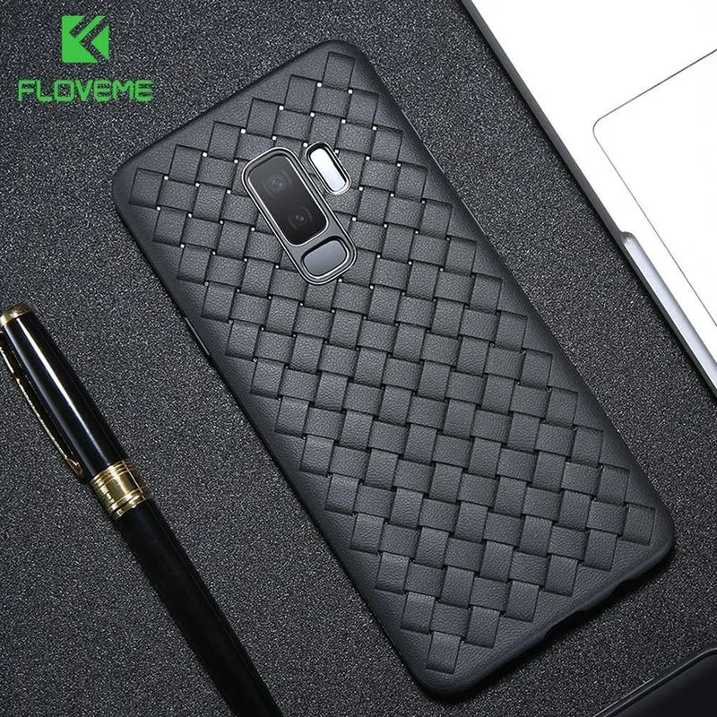FLOVEME Telefon Fall für Samsung S9 S10 S9 Plus Luxus Woven Weiche Silikon Abdeckung Fällen für Samsung Galaxy S10 S10 Lite hinweis 9 Capa