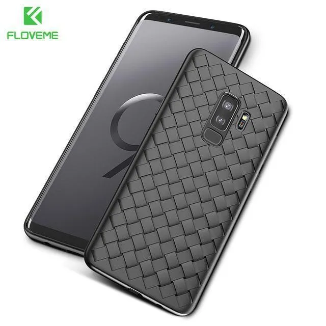 FLOVEME Telefon Fall für Samsung S9 S10 S9 Plus Luxus Woven Weiche Silikon Abdeckung Fällen für Samsung Galaxy S10 S10 Lite hinweis 9 Capa
