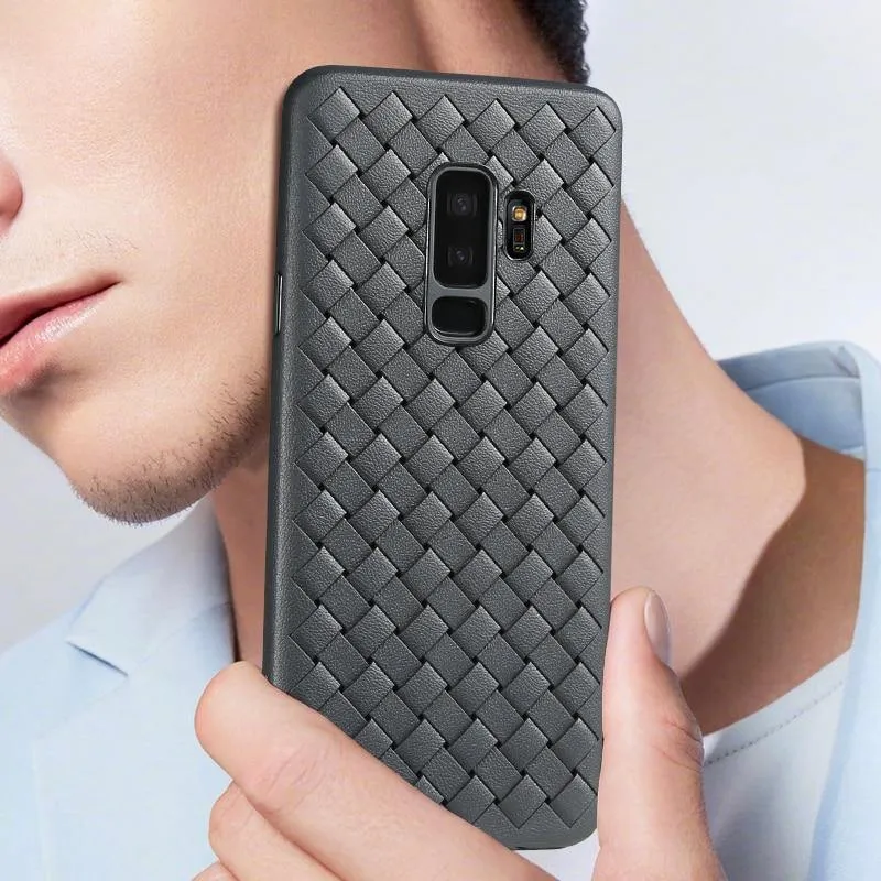FLOVEME Telefon Fall für Samsung S9 S10 S9 Plus Luxus Woven Weiche Silikon Abdeckung Fällen für Samsung Galaxy S10 S10 Lite hinweis 9 Capa
