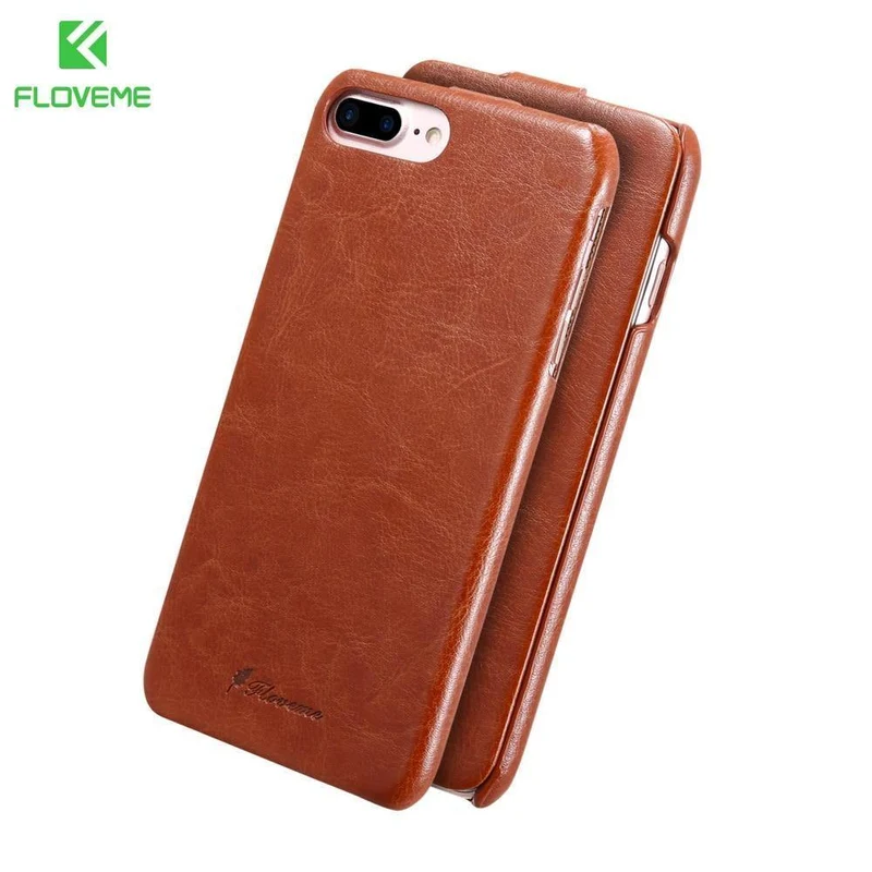 FLOVEME Vintage Flip Ledertasche für iPhone 6 6s 7 / 7 Plus 2017 Luxus Vertikale PU Leder Brieftasche Telefon abdeckung Für iphone6 ​​Capa