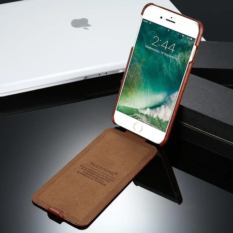 FLOVEME Vintage Flip Ledertasche für iPhone 6 6s 7 / 7 Plus 2017 Luxus Vertikale PU Leder Brieftasche Telefon abdeckung Für iphone6 ​​Capa