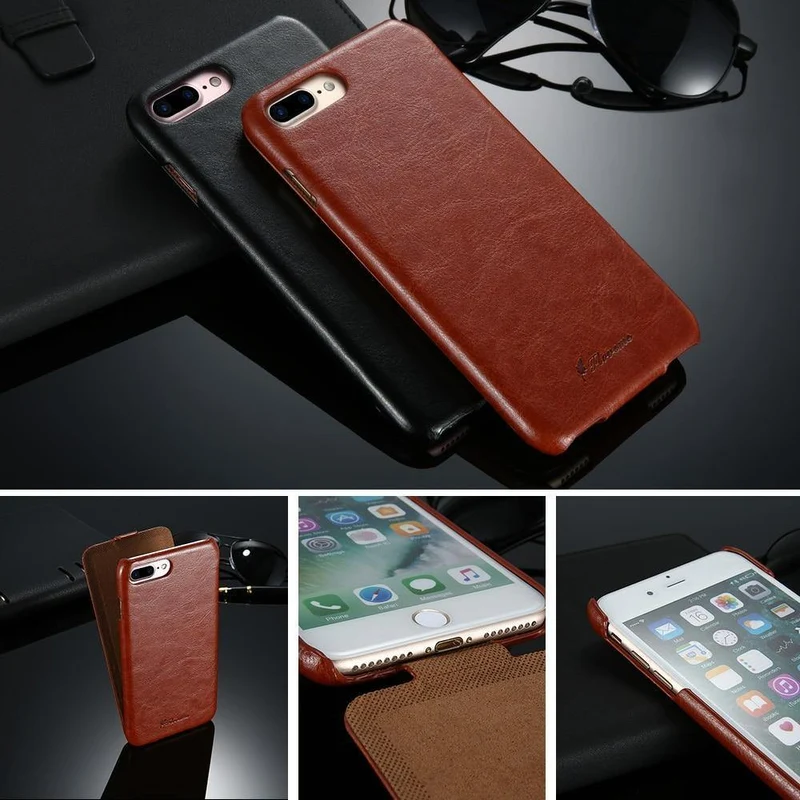 FLOVEME Vintage Flip Ledertasche für iPhone 6 6s 7 / 7 Plus 2017 Luxus Vertikale PU Leder Brieftasche Telefon abdeckung Für iphone6 ​​Capa