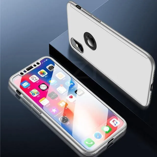 ZNP 360 Volle Abdeckung Telefon Fall Für iPhone X 8 6 6s 7 Plus 5 5s SE PC Schutzhülle abdeckung Für iPhone XS Max XR Fall Abdeckung Mit Glas