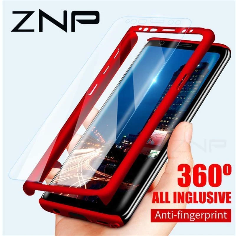ZNP 360 Grad Stoßfeste Telefonhülle für Samsung Galaxy S9 S8 Plus Hinweis 8 9 Cover Shell Für Samsung S7 Edge S8 Schutzhüllen