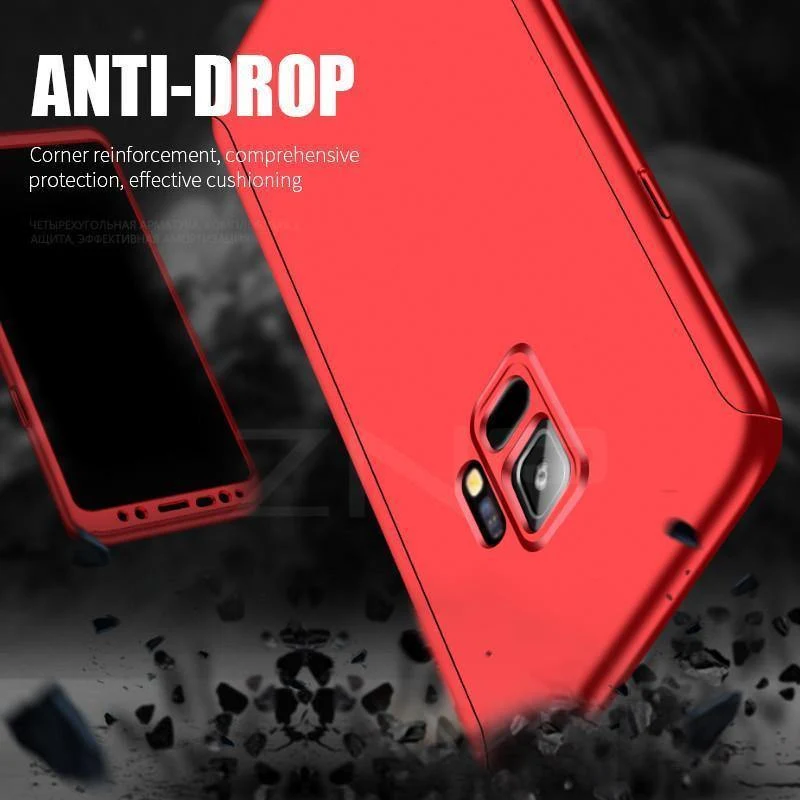 ZNP 360 Grad Stoßfeste Telefonhülle für Samsung Galaxy S9 S8 Plus Hinweis 8 9 Cover Shell Für Samsung S7 Edge S8 Schutzhüllen