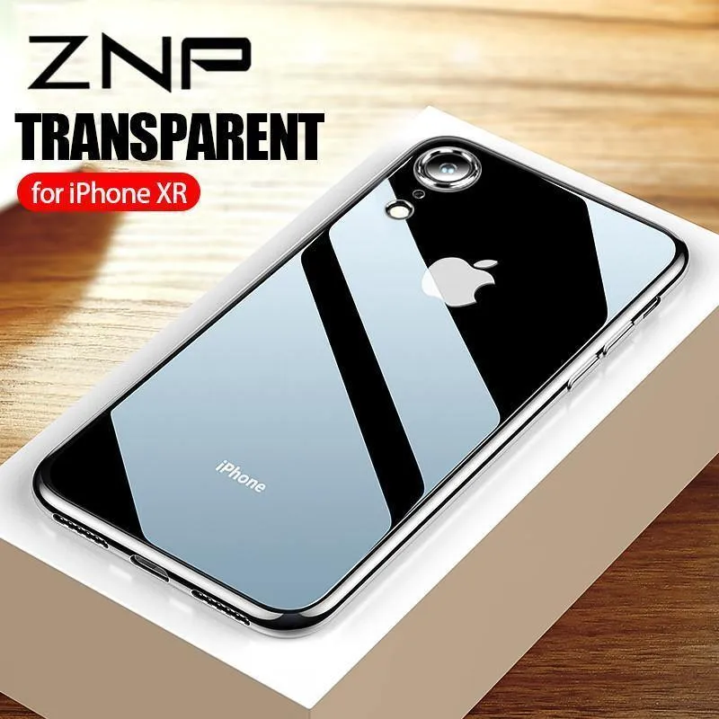 ZNP Ultradünne, weiche, transparente TPU-Hüllen für iPhone X XS Max XR, durchsichtige Silikon-Vollabdeckung für iPhone XR XS Max X 10, Telefonhülle