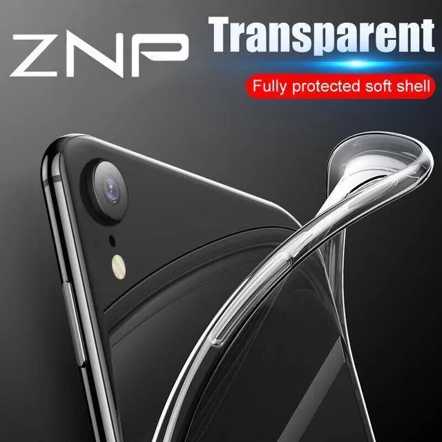 ZNP Ultradünne, weiche, transparente TPU-Hüllen für iPhone X XS Max XR, durchsichtige Silikon-Vollabdeckung für iPhone XR XS Max X 10, Telefonhülle