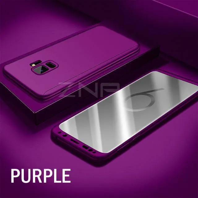 ZNP Luxus 360 Grad Vollschutz-Telefonhülle für Samsung Galaxy S9 S8 Plus Stoßfeste Hülle für Samsung Note 8 S7 Edge S9 Hülle