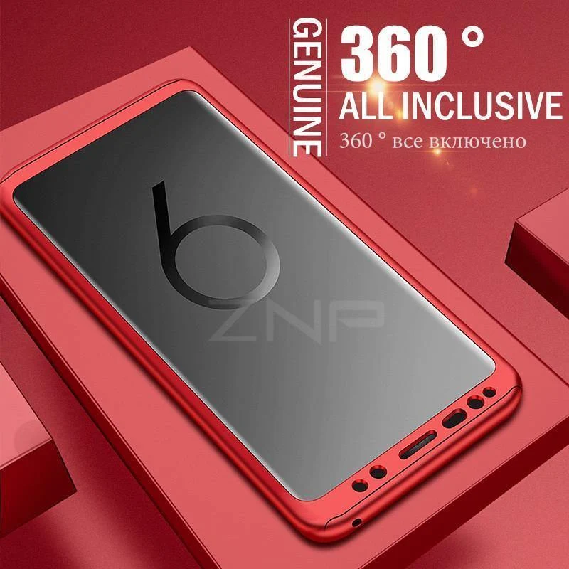 ZNP Luxus 360 Grad Vollschutz-Telefonhülle für Samsung Galaxy S9 S8 Plus Stoßfeste Hülle für Samsung Note 8 S7 Edge S9 Hülle