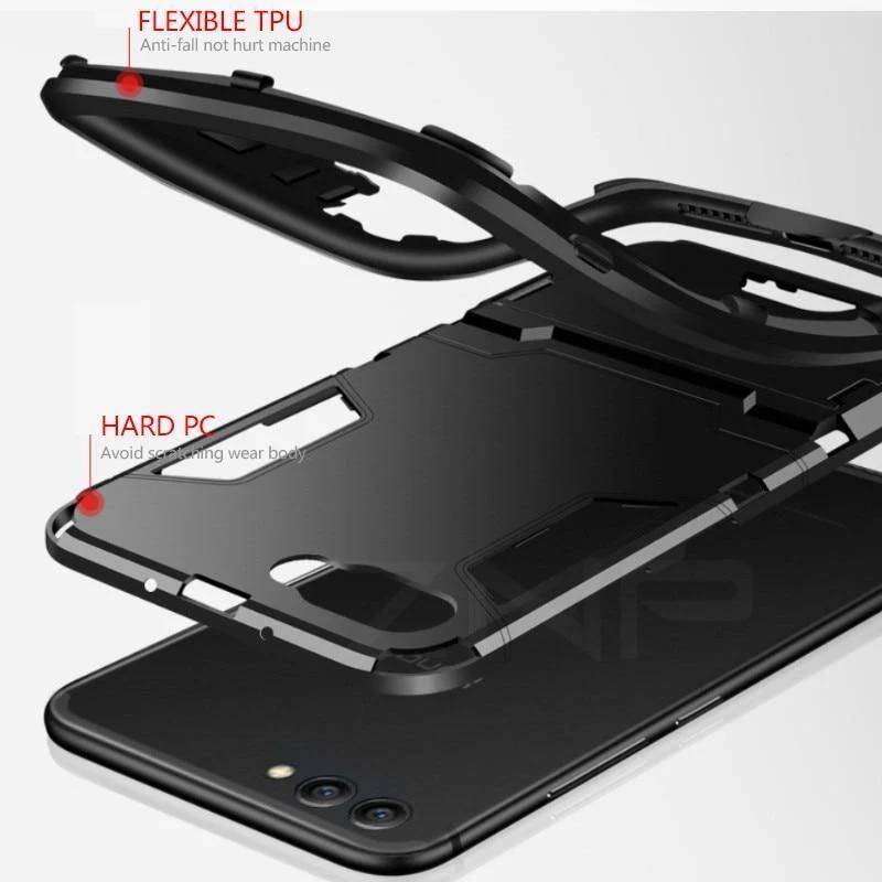 ZNP Vollständig stoßfeste Rüstungstelefonhülle für Huawei P10 Plus P9 Lite 2017 Matte Schutzhülle für Huawei Honor 10 Lite Hülle